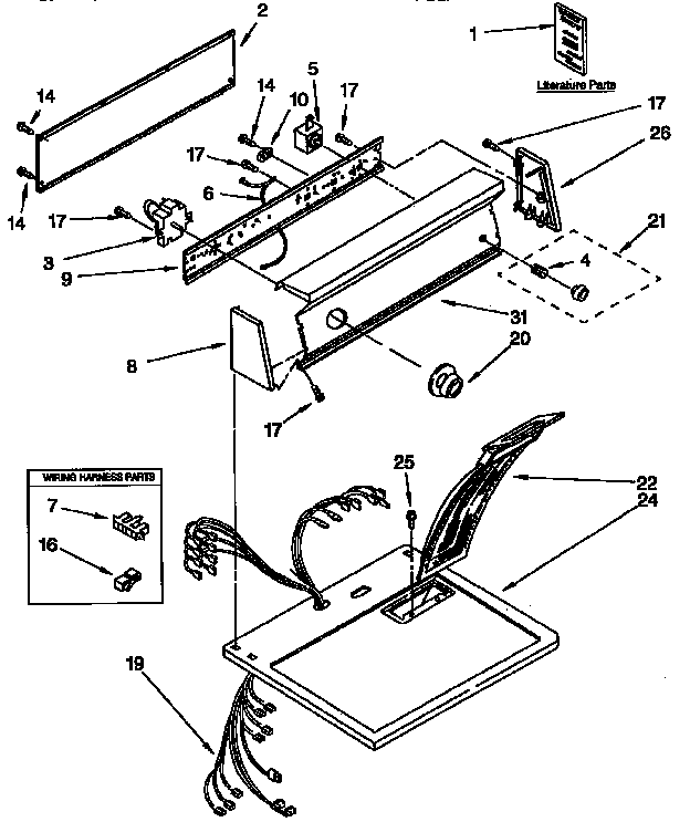 Top and console parts