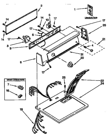 Top and console parts