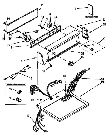 Top and console parts