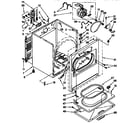 Kenmore 11096580800 cabinet parts diagram