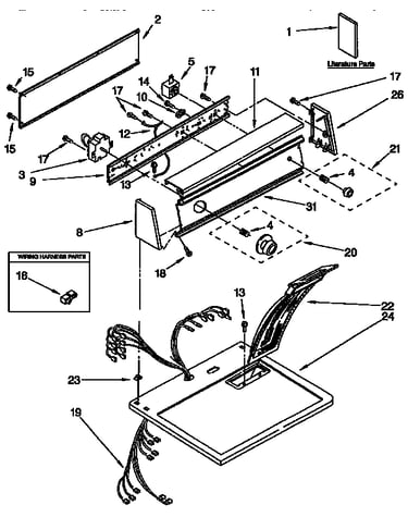 Top and console parts