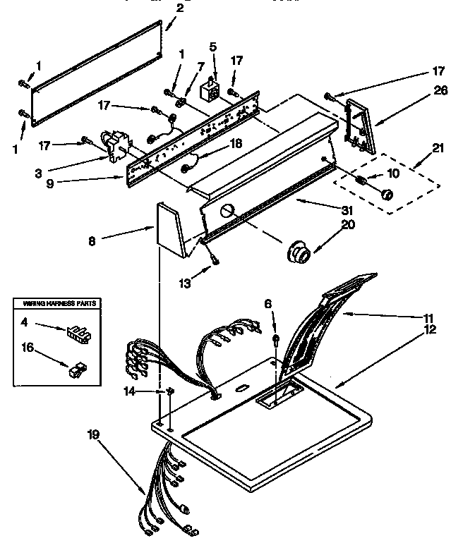 Top and console parts