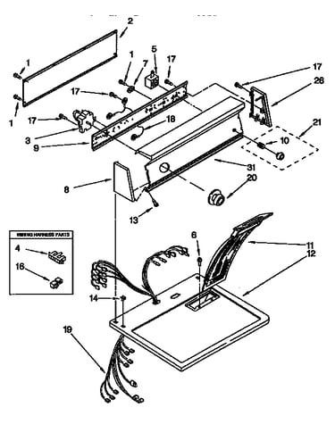 Top and console parts