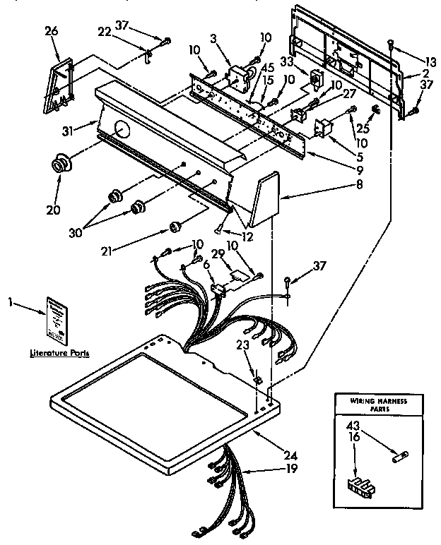 Top and console parts