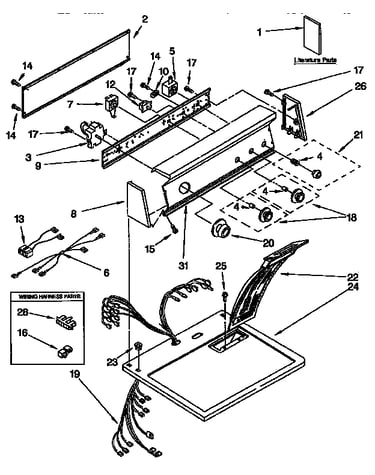 Top and console parts