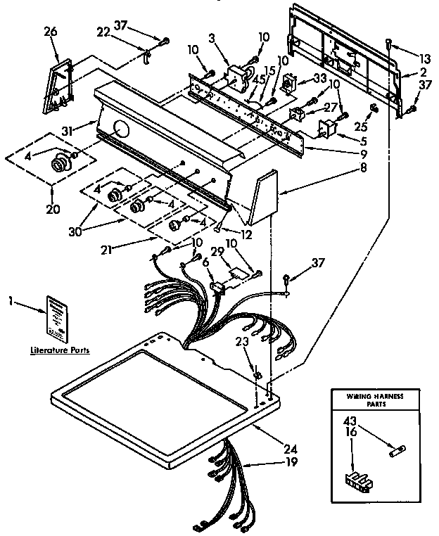 Top and console parts