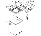 Kenmore 11092591400 top and cabinet parts diagram