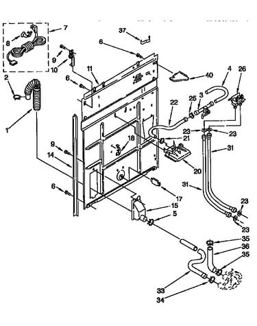 Rear panel parts