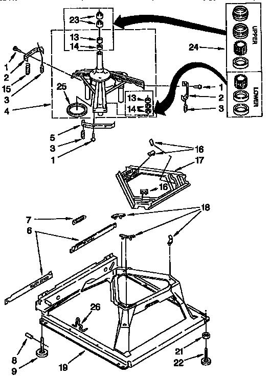 Machine base parts