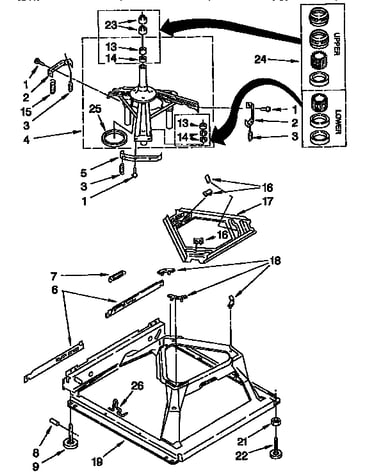 Machine base parts