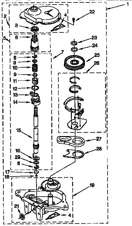 Gearcase parts