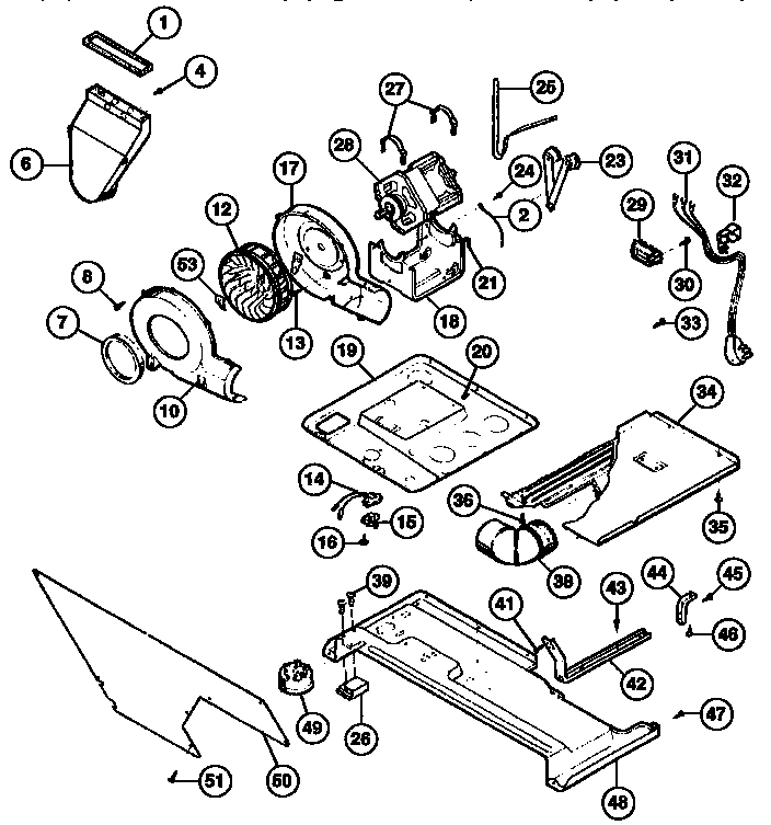 Blower and base