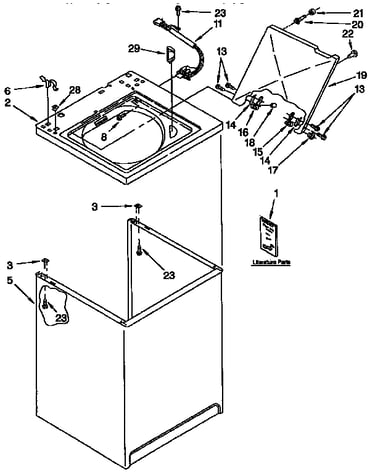 Top and cabinet parts