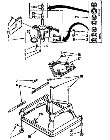 Machine base parts