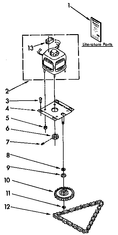 Motor and drive parts