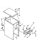 Cabinet and control parts