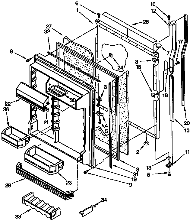 REFRIGERATOR DOOR PARTS