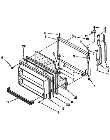 Freezer door parts