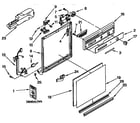 Kenmore 6651664990 frame and console parts diagram