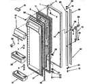Kenmore 1069542980 refrigerator door parts diagram