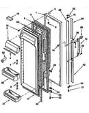 Refrigerator door parts