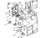 Kenmore 1069542980 dispenser front parts diagram