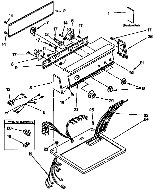 Top and console parts