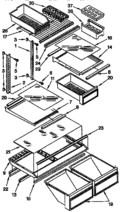 Shelf parts