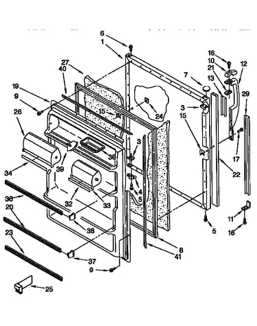 Refrigerator door parts