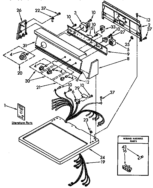 Top and console parts