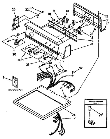 Top and console parts