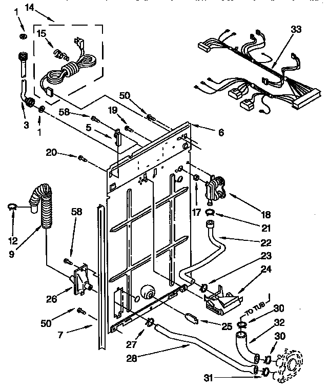 Rear panel parts