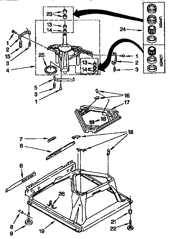 Machine base parts