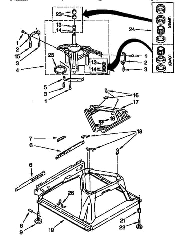 Machine base parts