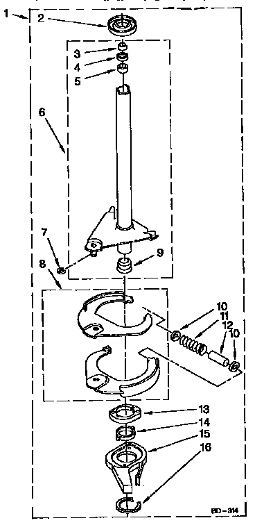 Brake and drive tube parts