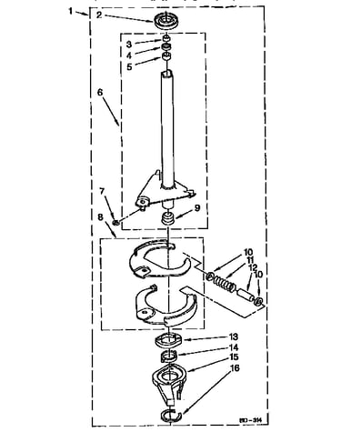 Brake and drive tube parts