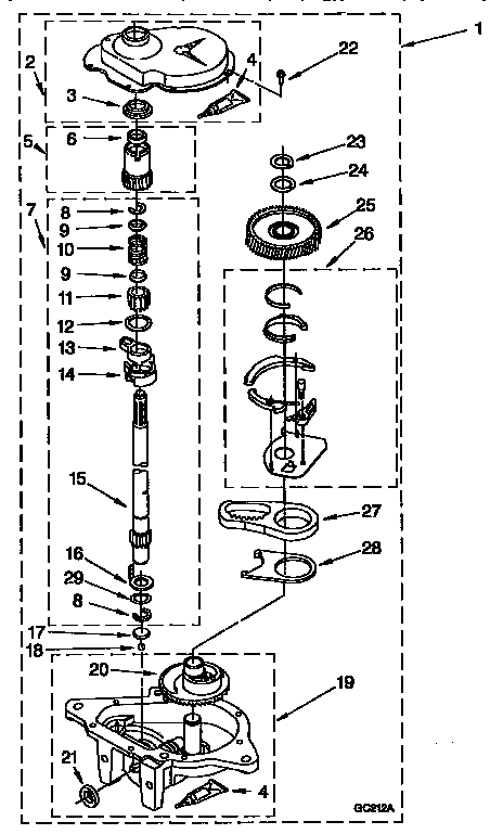 Gearcase parts
