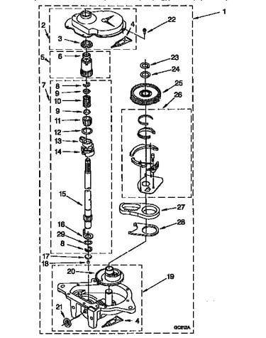 Gearcase parts