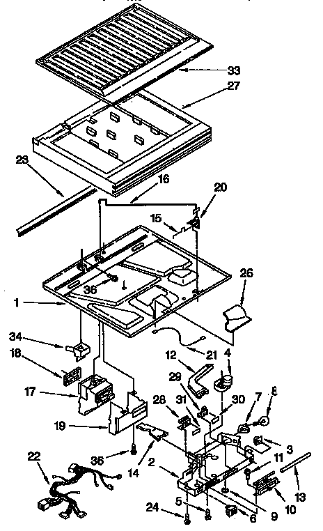 Compartment separator parts