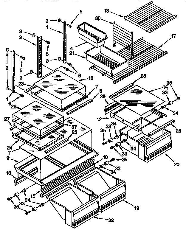 Shelf parts