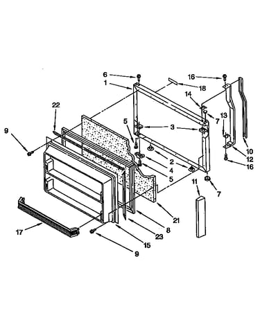 Freezer door parts