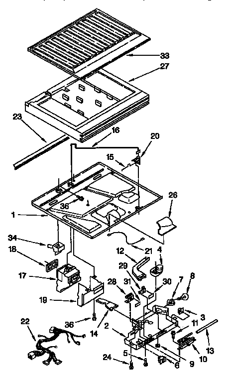 Compartment separator parts