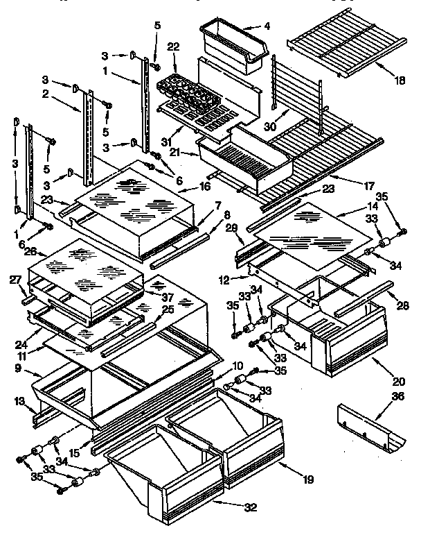 Shelf parts