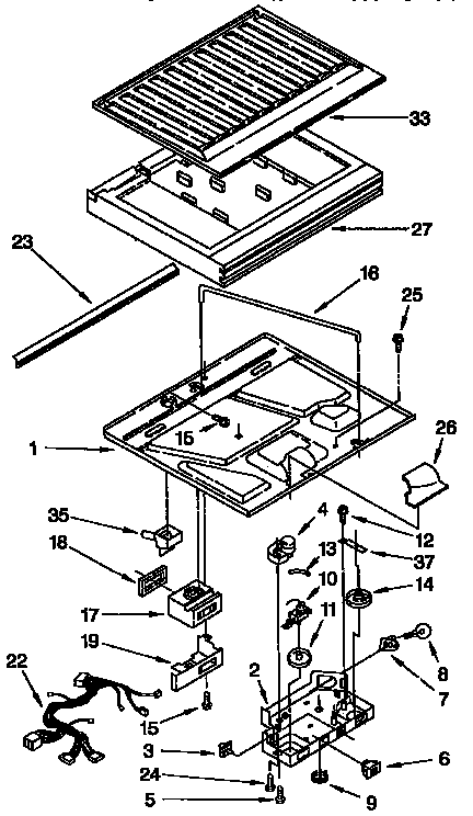 Compartment separator parts