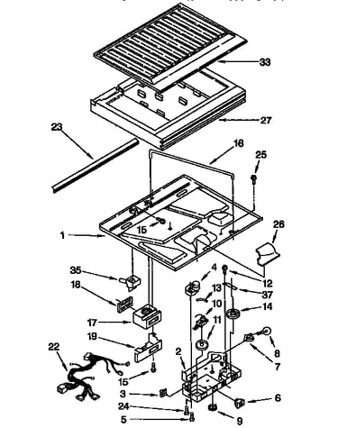 Compartment separator parts