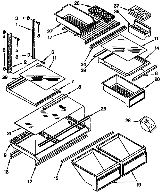Shelf parts