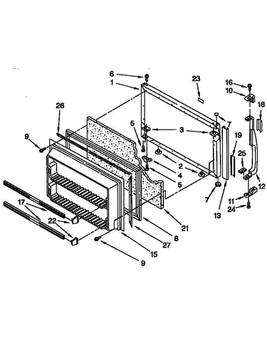 Freezer door parts