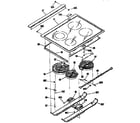 Kenmore 3634672994 main top section diagram