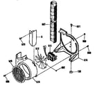 Kenmore 3634672994 blower section diagram
