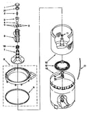 Agitator, basket and tub parts